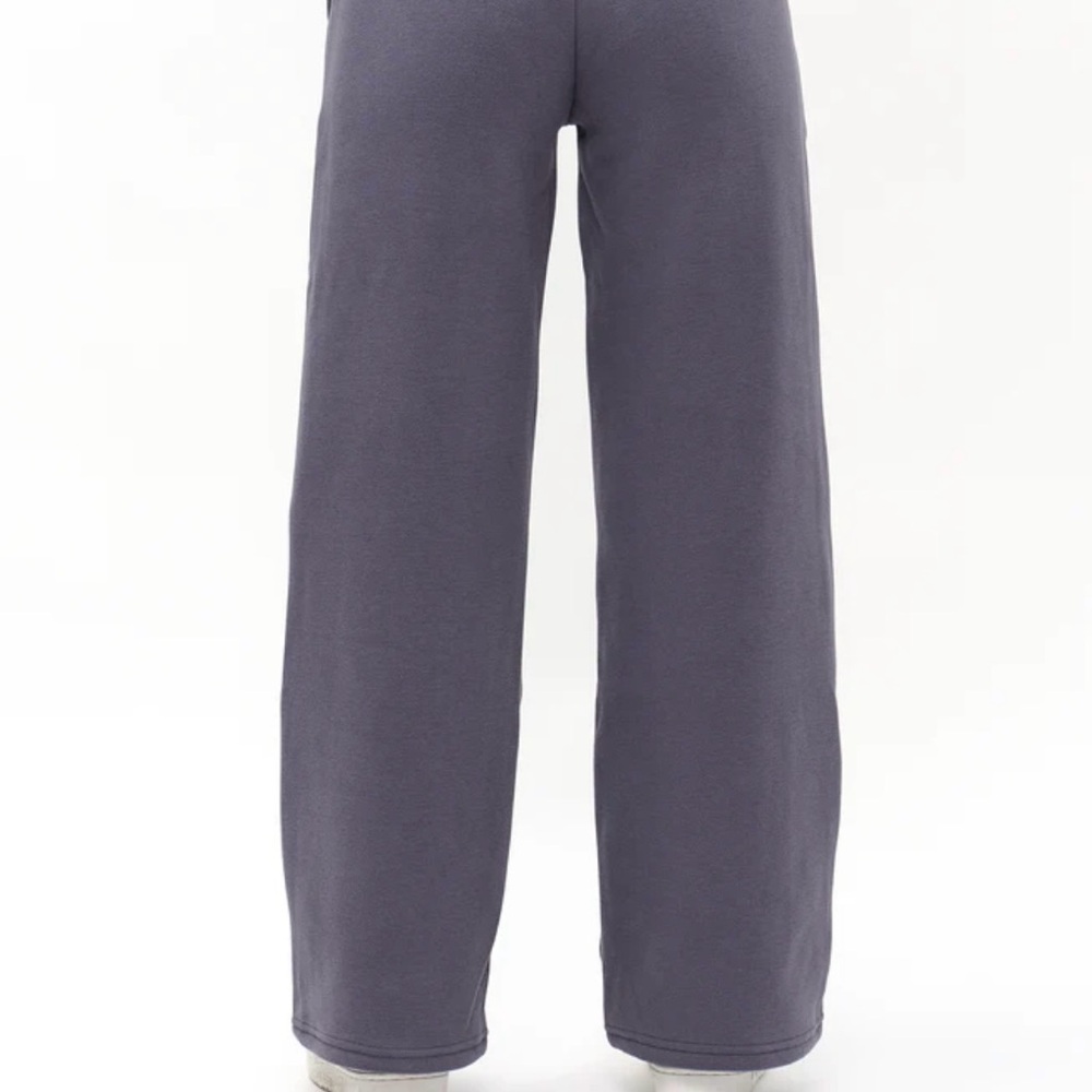 Gray Wide-Leg Pants